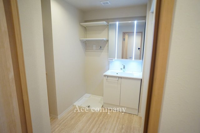 【ランドリースペース】 | シャトー第3八戸の里 | 洗面台新調☆配管更新済みです☆