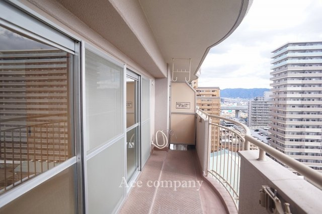 【バルコニー】 | 第一シャトー八戸ノ里 | 南向きバルコニー、陽当り良好です☆