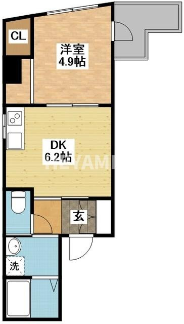クオーレ浜町の間取り
