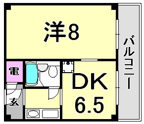 カサベラエステ三宮の間取り