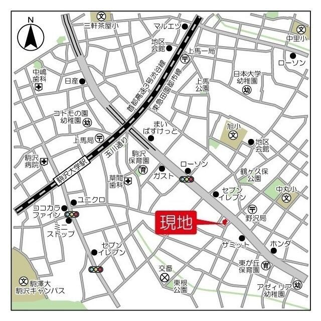 エトワール駒沢大学の地図
