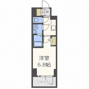 エスリード難波THE FIRSTの間取り