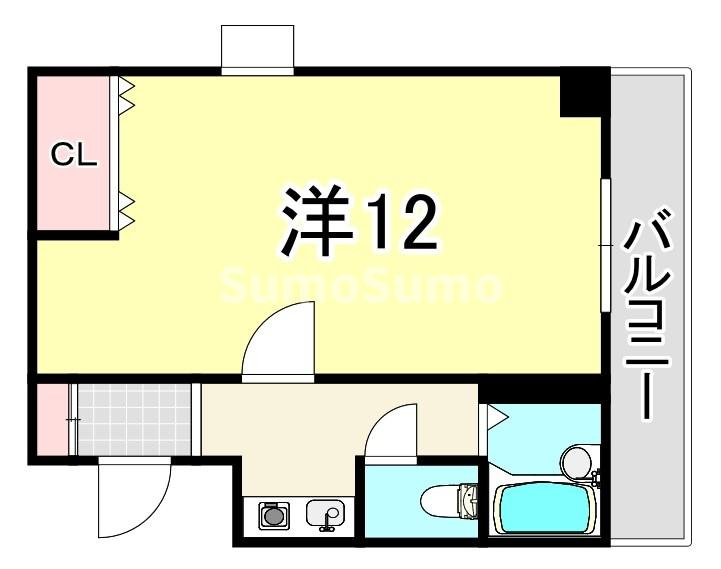 クレールステュディオの間取り