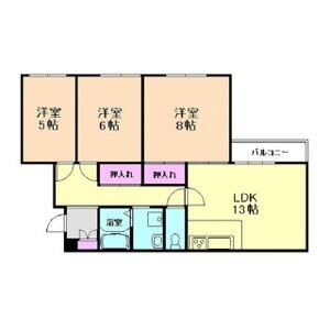 グリーンハイツ妙法寺　B棟の間取り