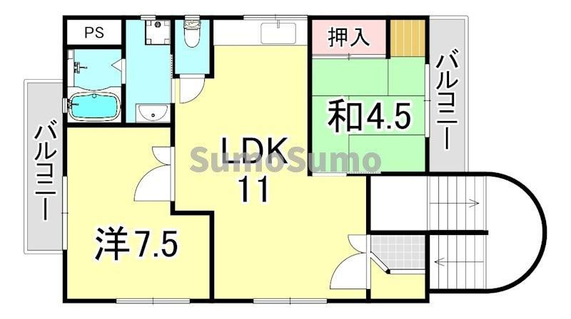 キュービック武庫之荘の間取り