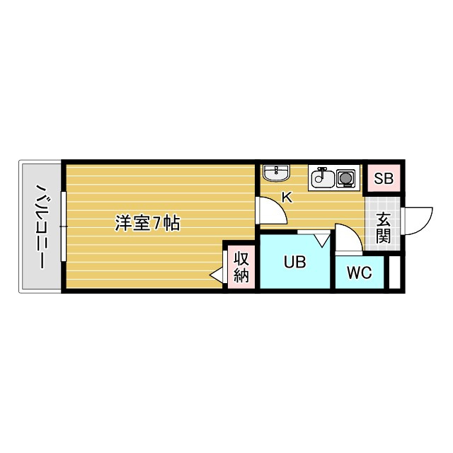 シャトレ豊津Ⅰの間取り