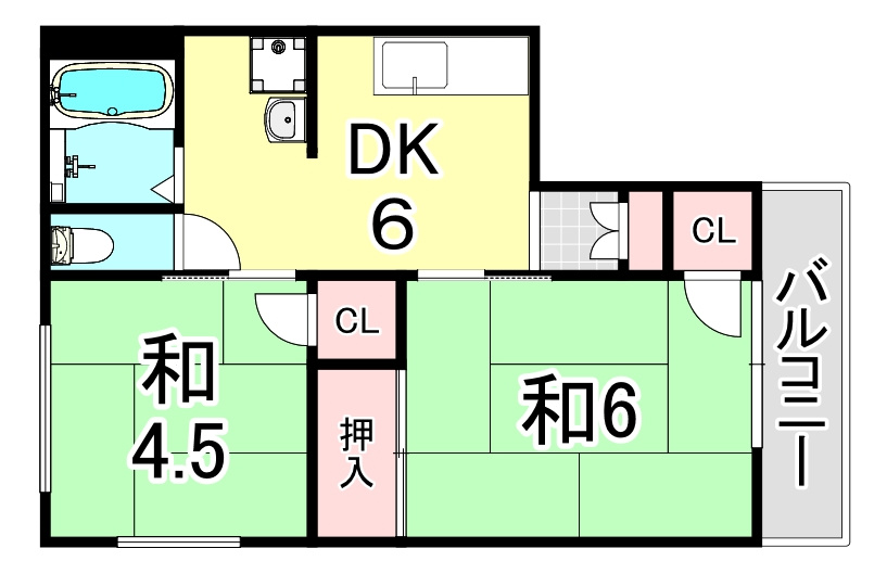 シティハイム橋本第3APの間取り