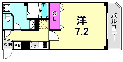 シュマンセプト神戸の間取り