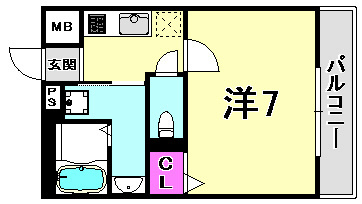 シュマンセプト神戸の間取り
