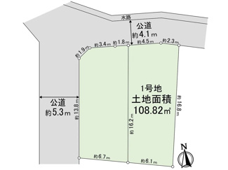 【区画図】 | 西宮市　段上町５丁目　新築戸建