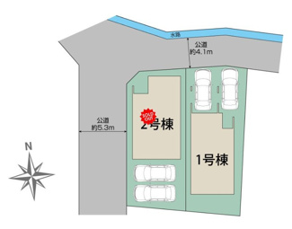 【区画図】 | 西宮市　段上町５丁目　新築戸建