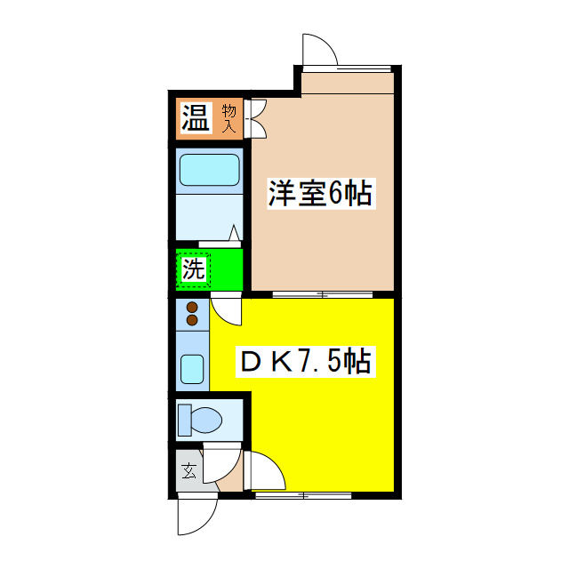 金盛マンションの間取り