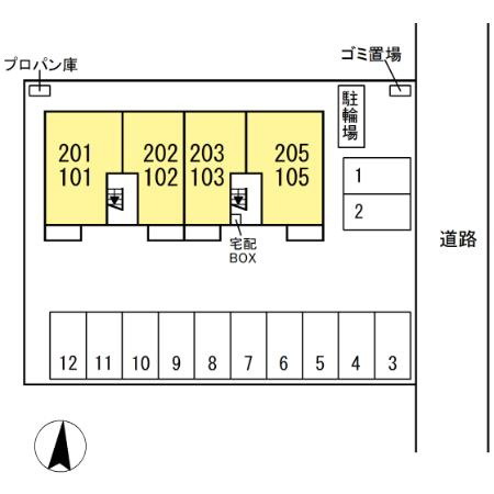 ソレアードの区画図