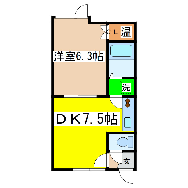 金盛マンションの間取り