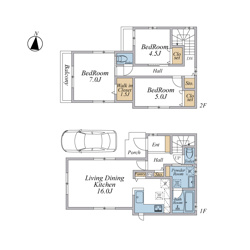 【間取り】 | ご自宅から現地まで、当社スタッフがお車にて、「お迎え・お送り」をしております。ぜひお気軽にお問い合わせくださいませ♪