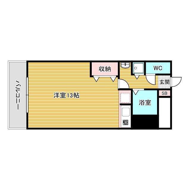 シャトレ豊津Ⅱの間取り