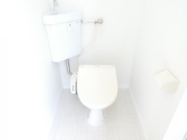 南埼玉郡宮代町川端２丁目のアパートのトイレ|落ち着いた色調のトイレです