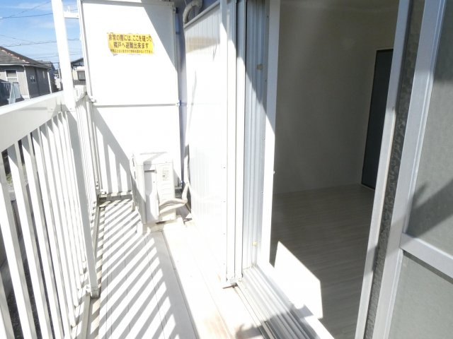 南埼玉郡宮代町川端２丁目のアパートのバルコニー|開放的で明るい空間を演出してくれるバルコニーです