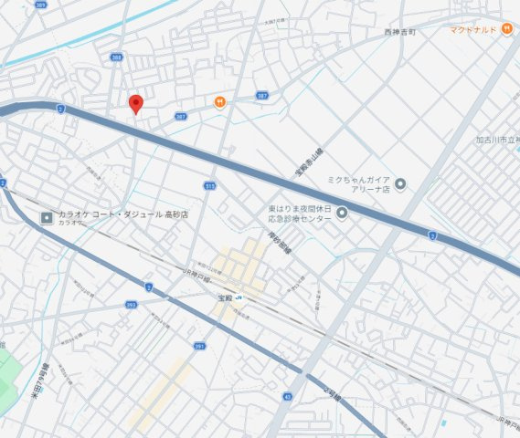 加古川市西神吉町岸（全4棟）2号棟の地図