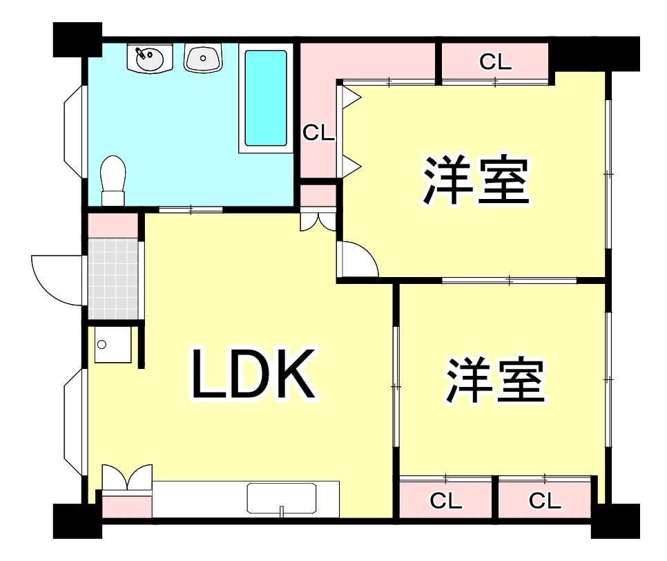 フォルザ住吉　Ｎ棟の間取り