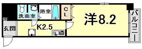 ダイドーメゾン神戸元町の間取り