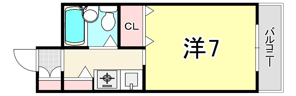 ダイドーメゾン三宮東の間取り