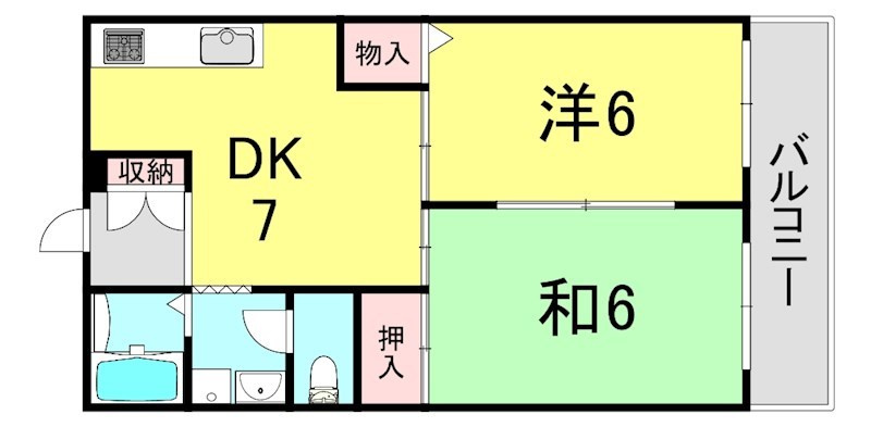 ハイツRISAの間取り