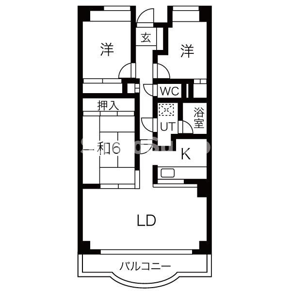 デメテル高取台の間取り