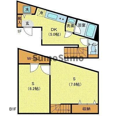 プライベートプレイス広尾の間取り