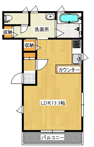 メゾンドフルール2の間取り