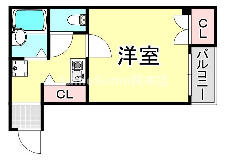 ブロスコート住吉の間取り