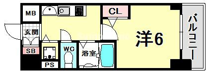 プレサンス神戸西スパークリングの間取り
