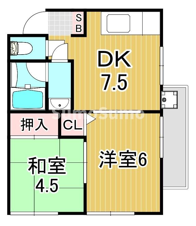 メゾンコスモスの間取り
