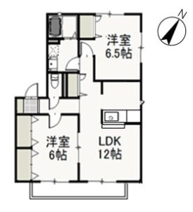 リジョイスタウンＢの間取り