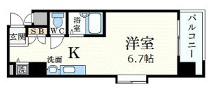 プレサンス三宮東アルバーナの間取り