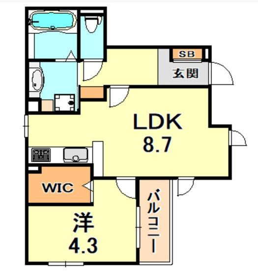 ブルーノ篠原中の間取り