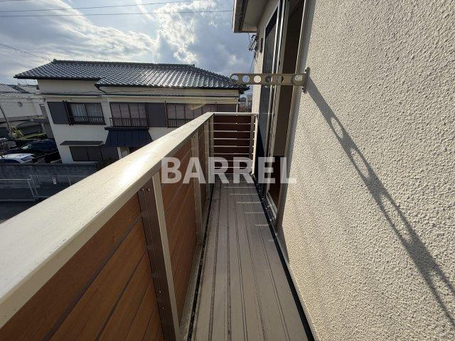 箕面市半町２丁目の一戸建てのバルコニー