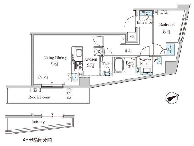 プリマリード南青山の間取り