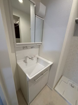 【洗面所】 | BestStage大間2丁目Ⅰ | 忙しい朝には欠かせない洗面所です