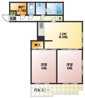 【間取り】 | ユーシンハイツ