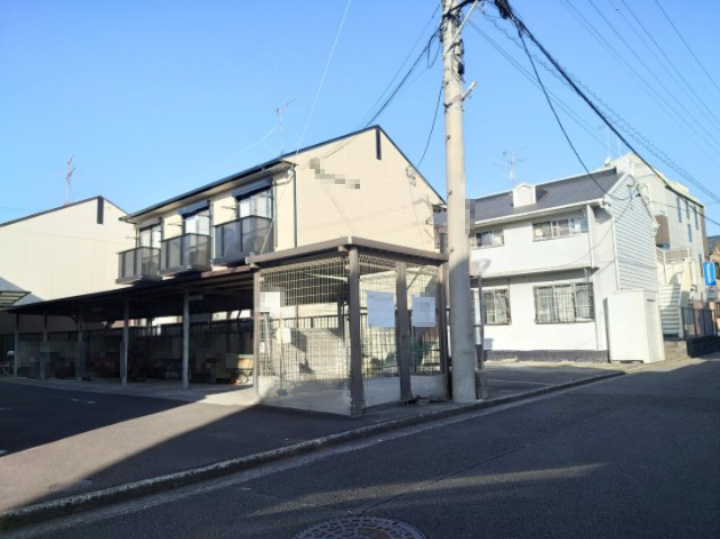 売一棟アパート　サンパレス小鹿　静岡市駿河区小鹿の外観|現況南側には光を遮るような建物はありません！