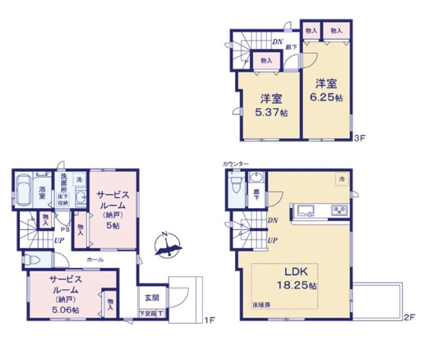 【間取り】 | 北馬込＿新築戸建て | １号棟