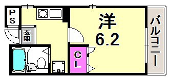 ル・モンド元町の間取り