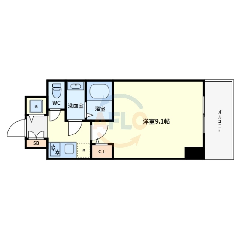 S-RESIDENCE堺blazeの間取り|S-RESIDENCE堺blaze　間取り
