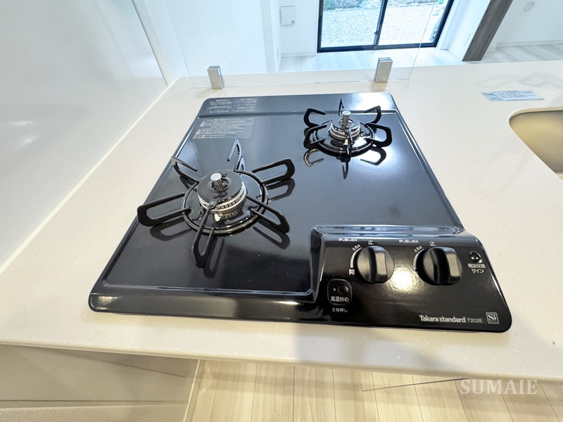 Weave Base - Oji Kamiyaのキッチン|2口コンロです