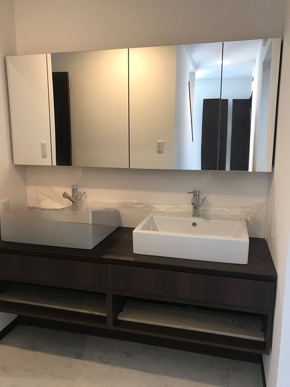 桜ヶ丘戸建の洗面所