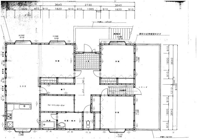 上小鳥　元ホール付き住宅の間取り