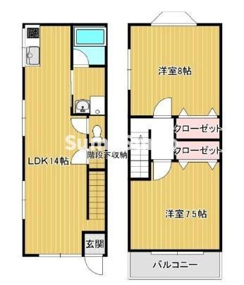 一静館　北の間取り