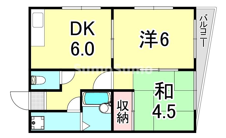 中内ハイツの間取り