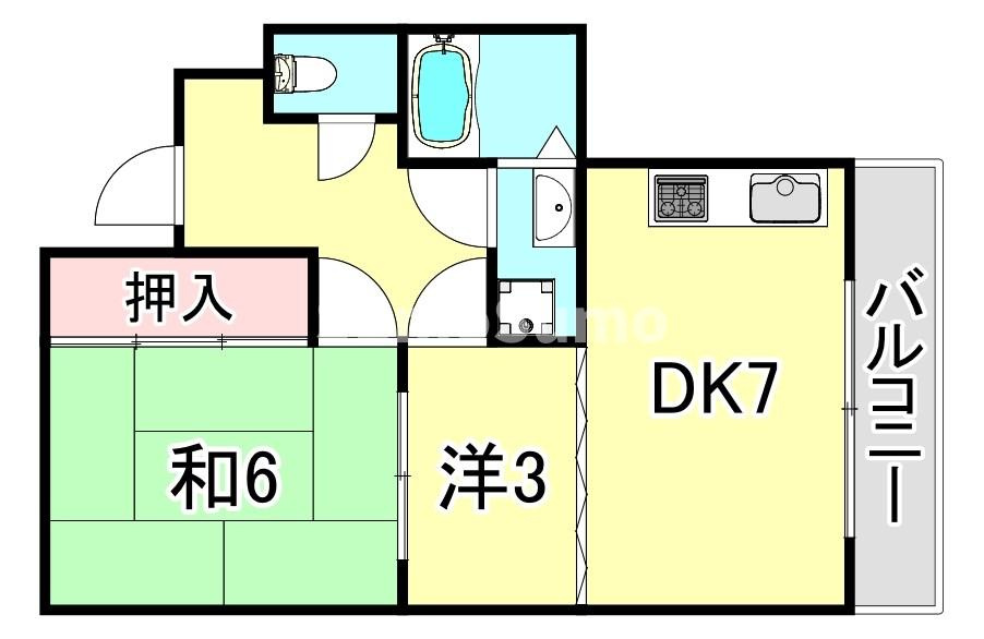 中内ハイツの間取り